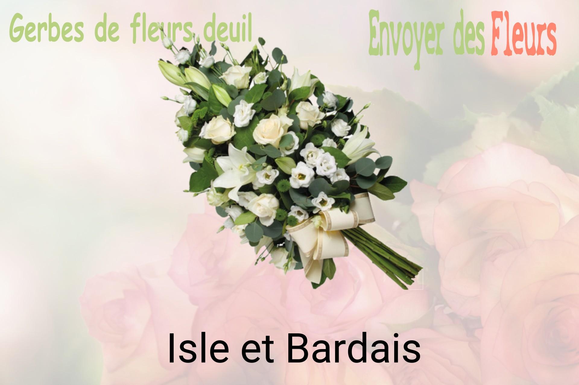 Gerbe de fleurs de deuil livrée à Isle-et-Bardais